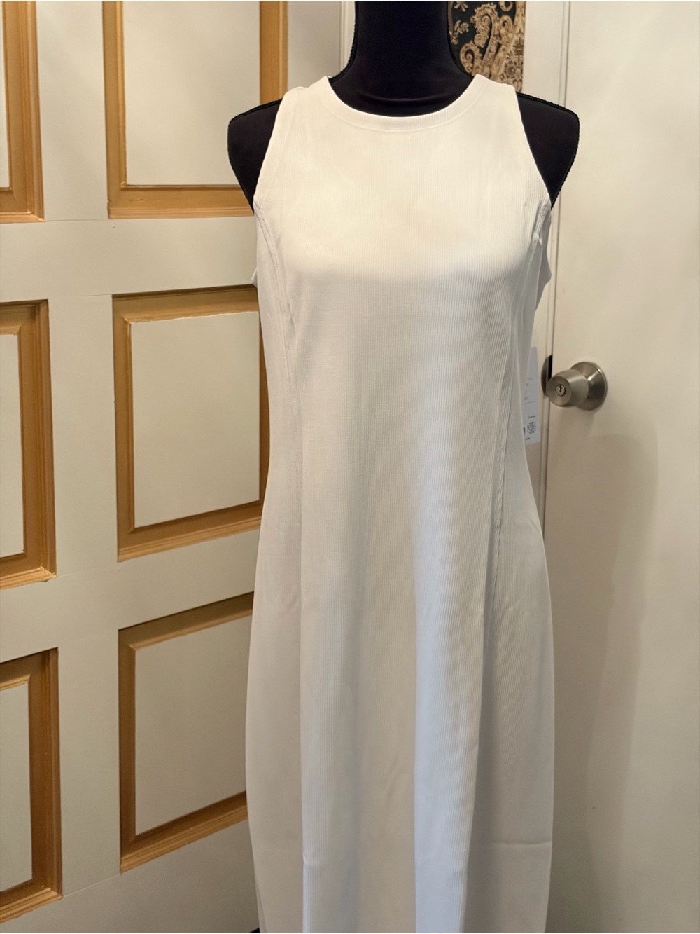 Athleta White Sleeveless Maxi Dress